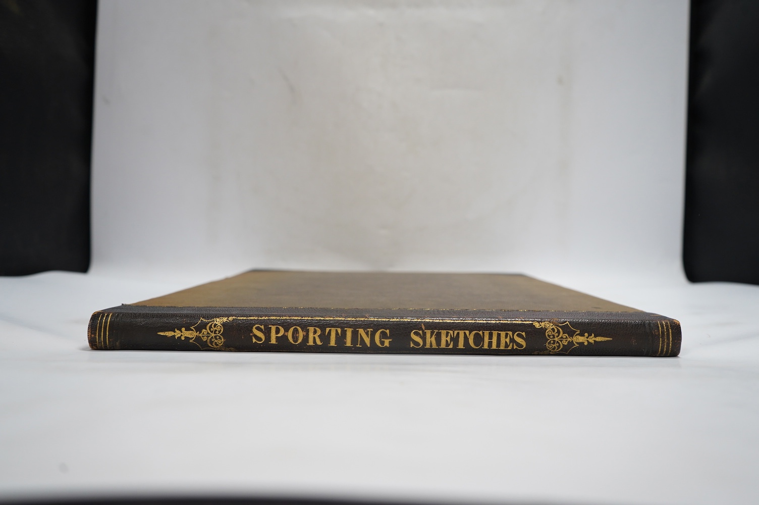 [Herring, J.F.] - Sporting Sketches. 24 chromolithographed plates (with guards), no title of letterpress present: contemp. gilt decorated half morocco and cloth, gilt lettered upper cover, oblong 4to. (1854)